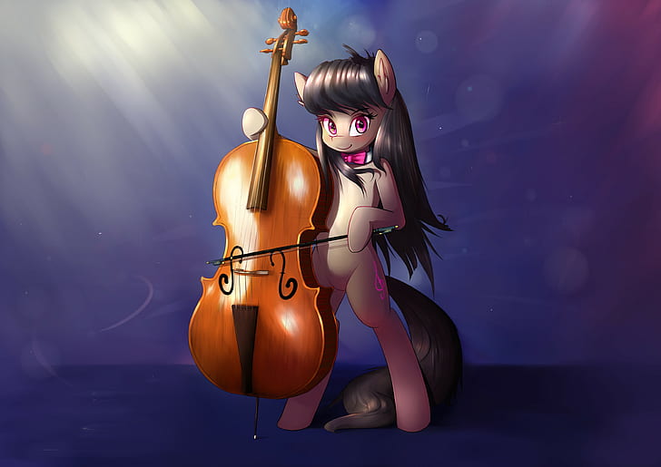 MLP Octavia and Vinyl, my little pony, mlp fim, violin, octavia Free HD Wallpaper