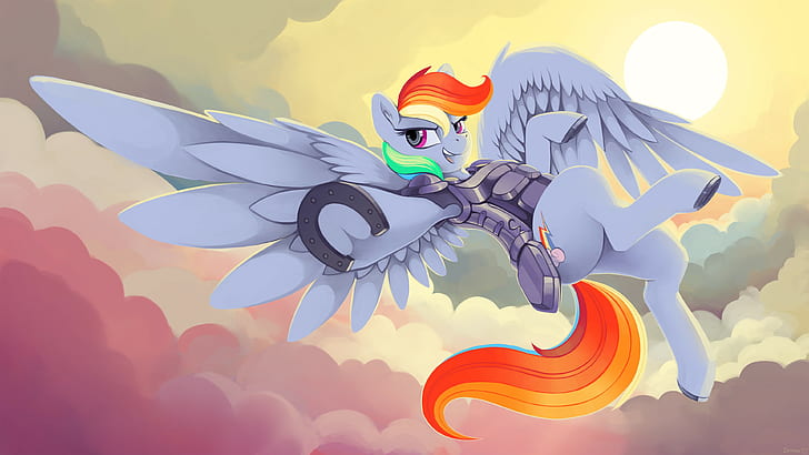 MLP Rainbow Dash Flying, animal wildlife, animal body part, celebration, creativity Free HD Wallpaper