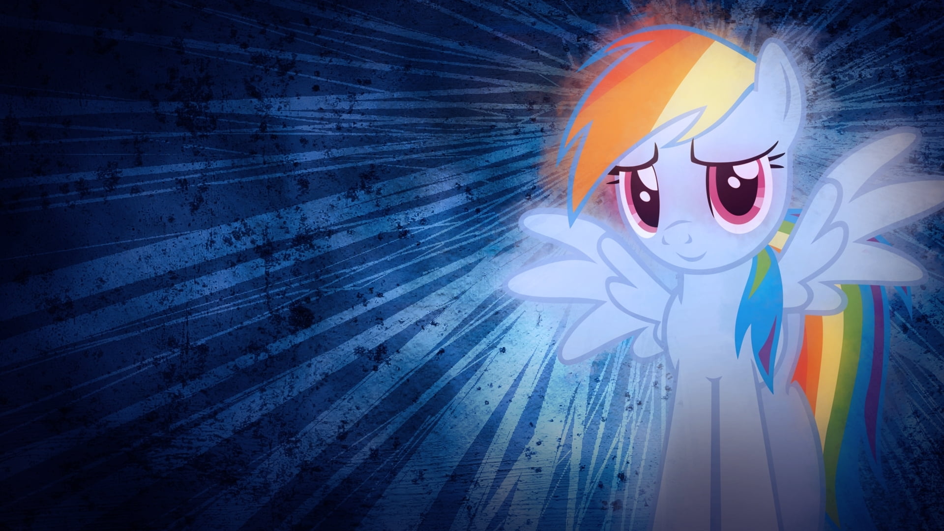 MLP Rainbow Dash Smile, creativity, art and craft, day, low angle view
