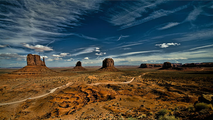 Monument Valley, navajo, arizona, united states, butte Free HD Wallpaper