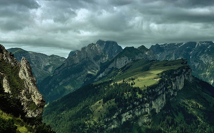 Mountain Scenery, scenics, cloudscape, hill, hiking