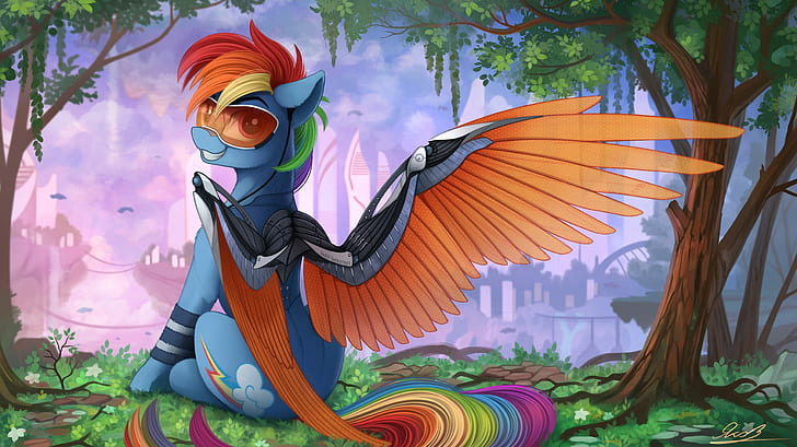 My Little Pony Filly Rainbow Dash, my little pony, rainbow dash, mlp fim Free HD Wallpaper