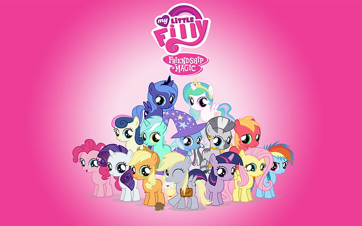 My Little Pony Friendship is Magic, vector, creativity, design, multi colored Free HD Wallpaper