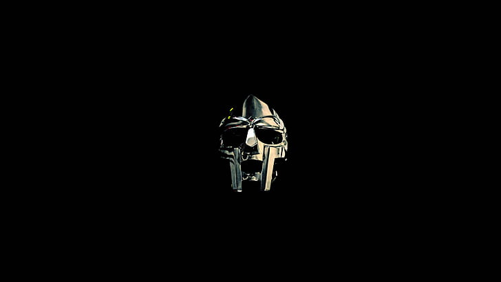 Rare MF Doom, music, mf doom, black background, rapper Free HD Wallpaper