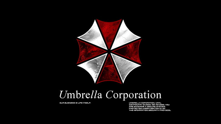 Resident Evil Umbrella Corporation Logo, dark, nature, studio shot, umbrella corporation