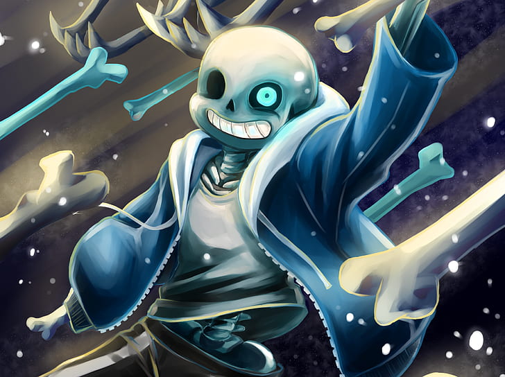 Sans Head Roblox, undertale, sans undertale, video game Free HD Wallpaper