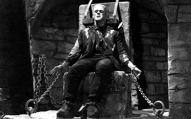 Son of Frankenstein Movie, religion, frankenstein, outdoors, sculpture Free HD Wallpaper