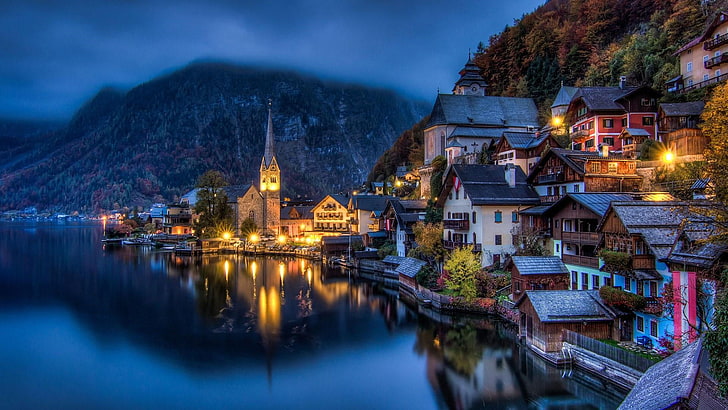 Things to Do in Hallstatt Austria, water, building exterior, landmark, sky Free HD Wallpaper