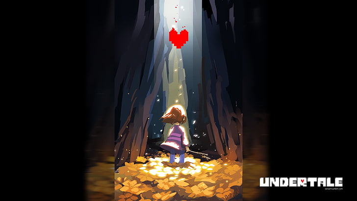 Undertale Frisk, glowing, event, holiday, undertale Free HD Wallpaper