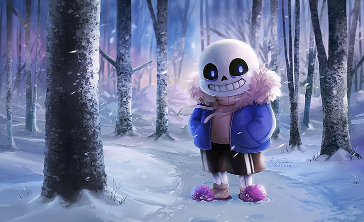 Undertale Geno Sans, sans, extreme weather, cold temperature, winter Free HD Wallpaper