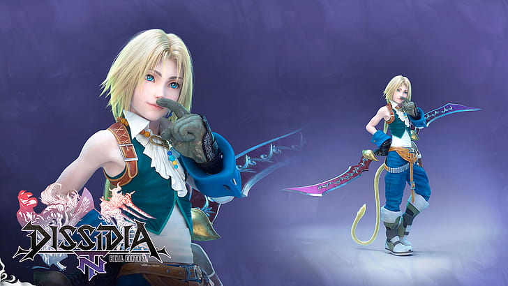 Zidane Dissidia, zidane tribal, dissidia final fantasy nt, final fantasy Free HD Wallpaper