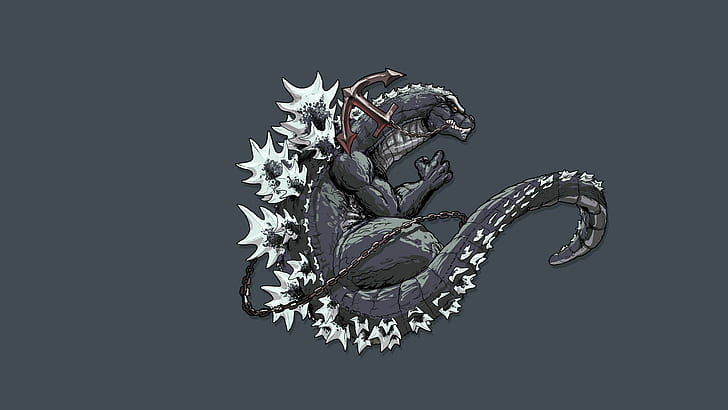 Zombie Godzilla, monster, dinosaur, godzilla, tail Free HD Wallpaper