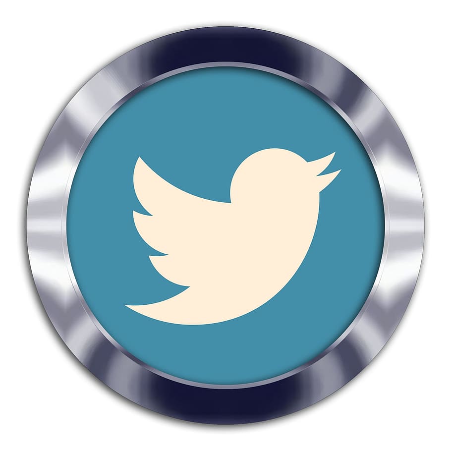 Blue Twitter Icon, white background, circle, blue, indoors Free HD Wallpaper