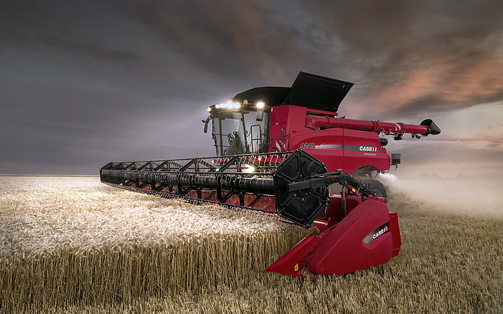 Case IH 2166, no people, rural scene, plant, machinery Free HD Wallpaper