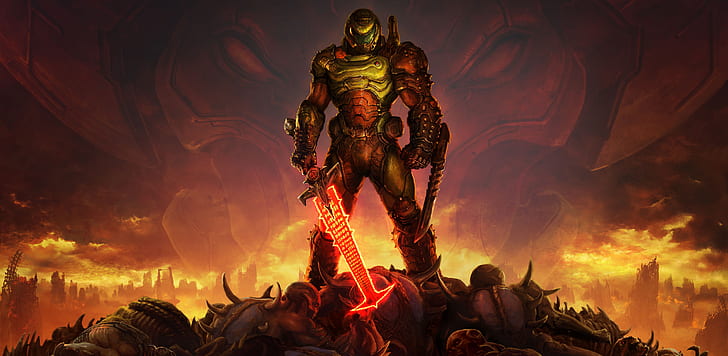 Doom Eternal, doom eternal, Doom, DOOM, doom slayers club Free HD Wallpaper