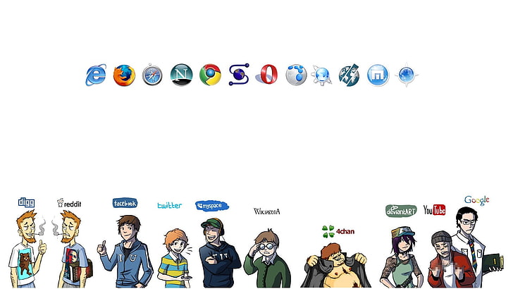 Google Chrome Notifications, myspace, deviantart, internet explorer, google chrome Free HD Wallpaper