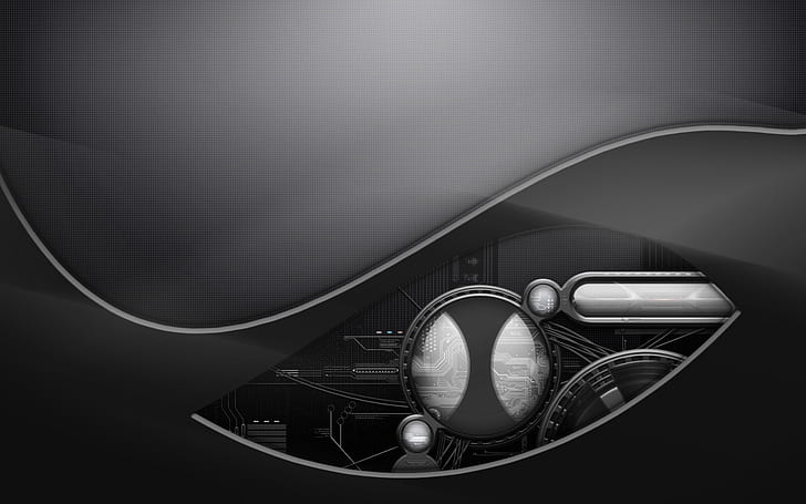 Hi-Tech Abstract Black, abstract, dark, tech Free HD Wallpaper