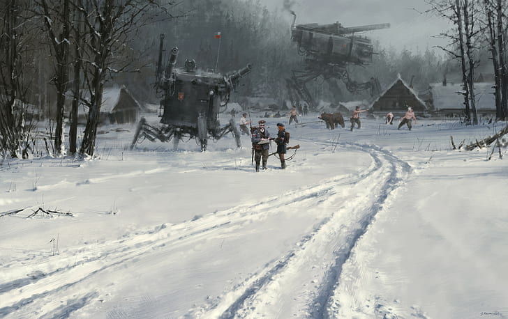 Iron Harvest Saxony, jakub ralski, iron harvest, futuristic, artwork