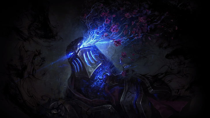 League of Legends MMORPG, spooky, dark, multi colored, art and craft Free HD Wallpaper