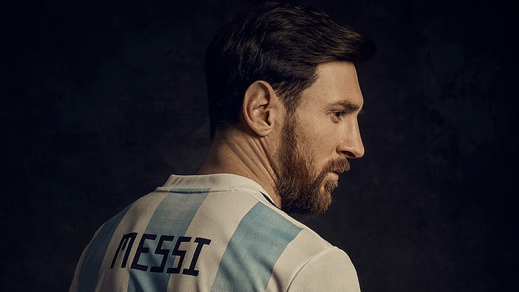 Messi 30, indoors, profile view, clothing, looking away Free HD Wallpaper