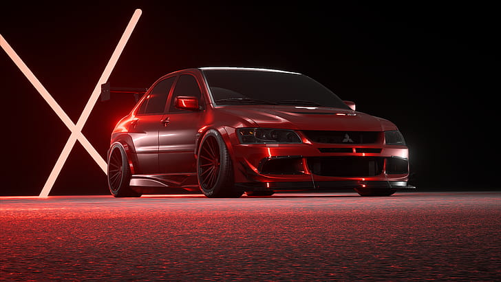 Mitsubishi Lancer EVO JDM, payback, vehicle, red cars, mitsubishi lancer evo x Free HD Wallpaper