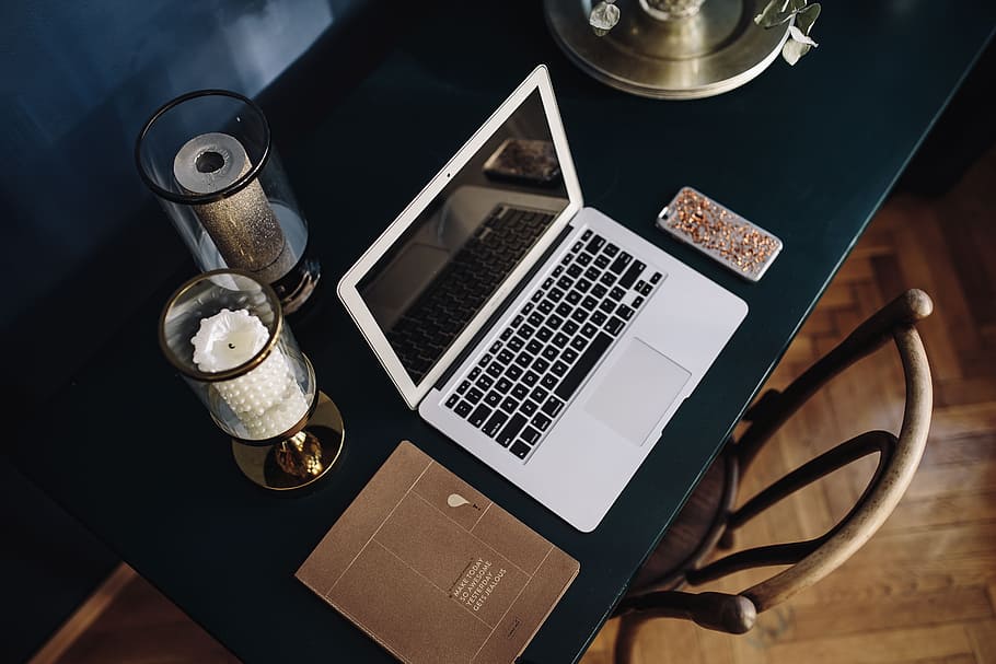 Office Chair, green desk, connection, modern, drink