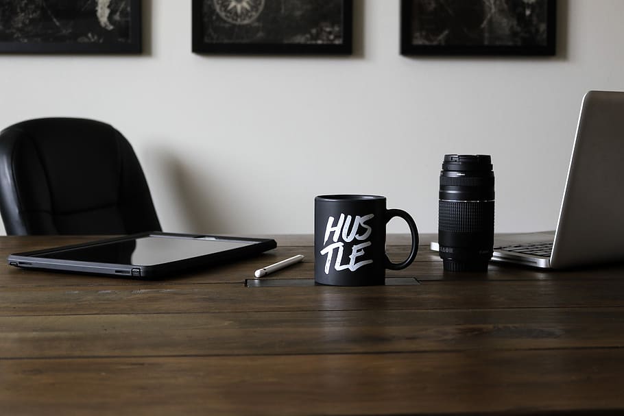 Online Side Hustles, coffee  drink, pencil, tech, work Free HD Wallpaper