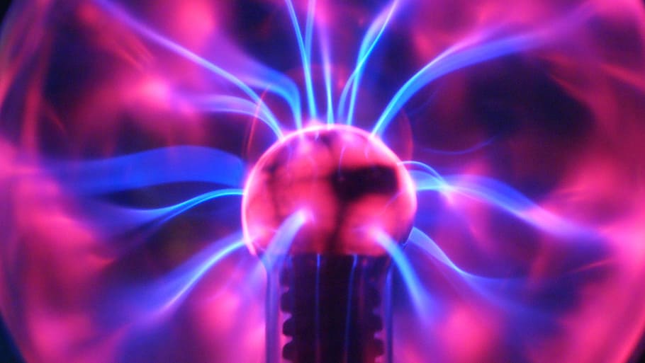 Plasma Lamp, power, connection, pattern, arts culture and entertainment Free HD Wallpaper