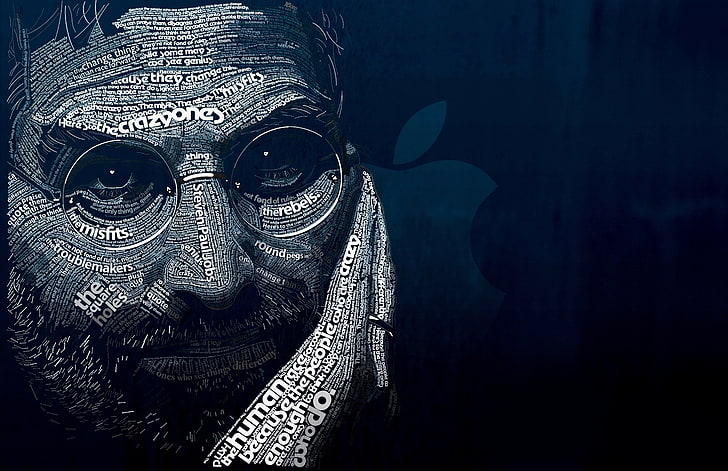 Steve Jobs Old, mask  disguise, front view, apple, celebration Free HD Wallpaper