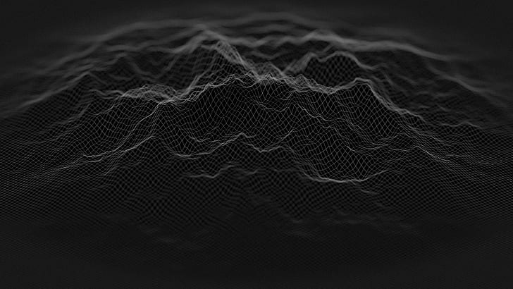 tech, digital art, dark, minimalism Free HD Wallpaper