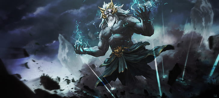 Zeus, zeus, fantasy art, artwork Free HD Wallpaper