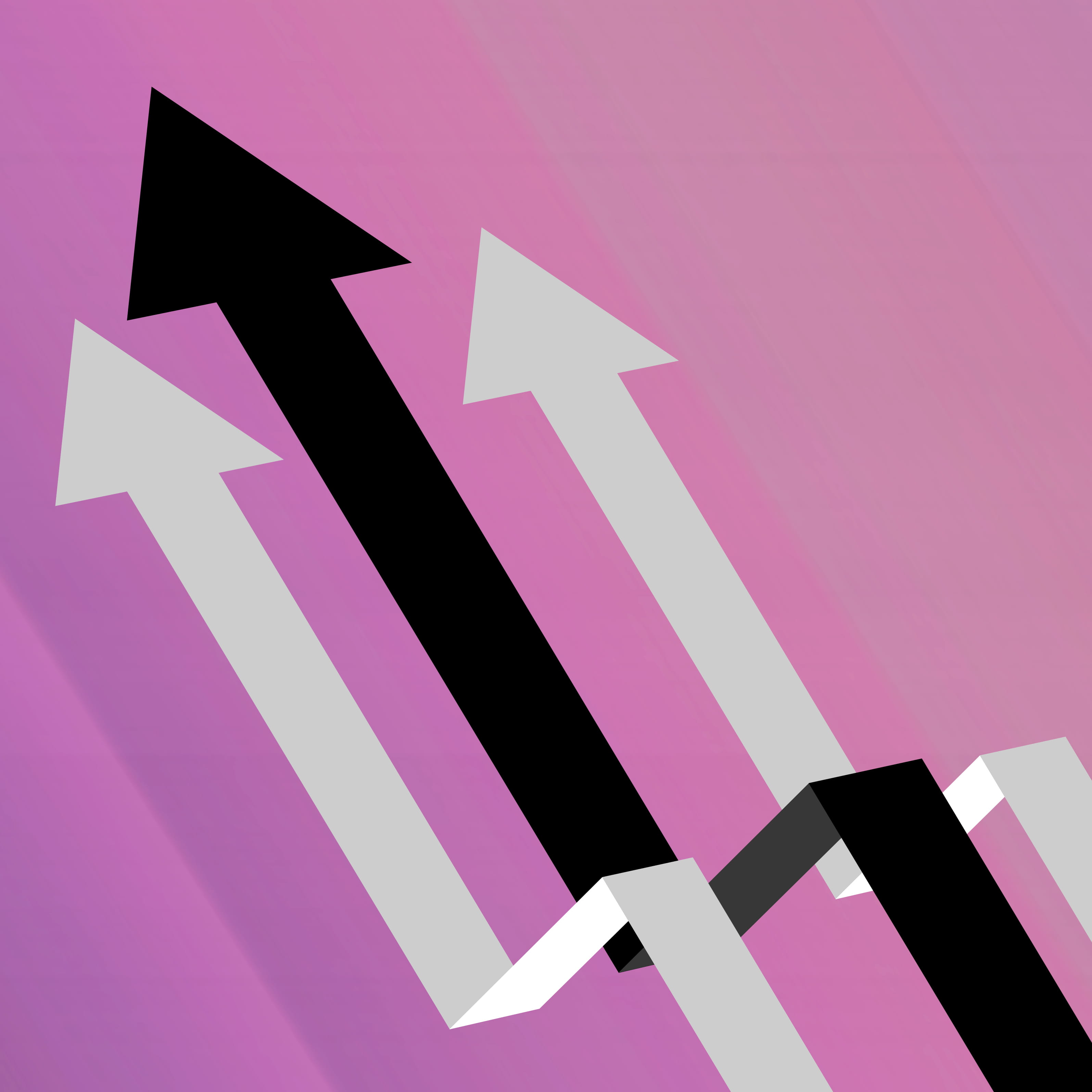 3D Arrow Moving In, creativity, annual, illustration, colorful