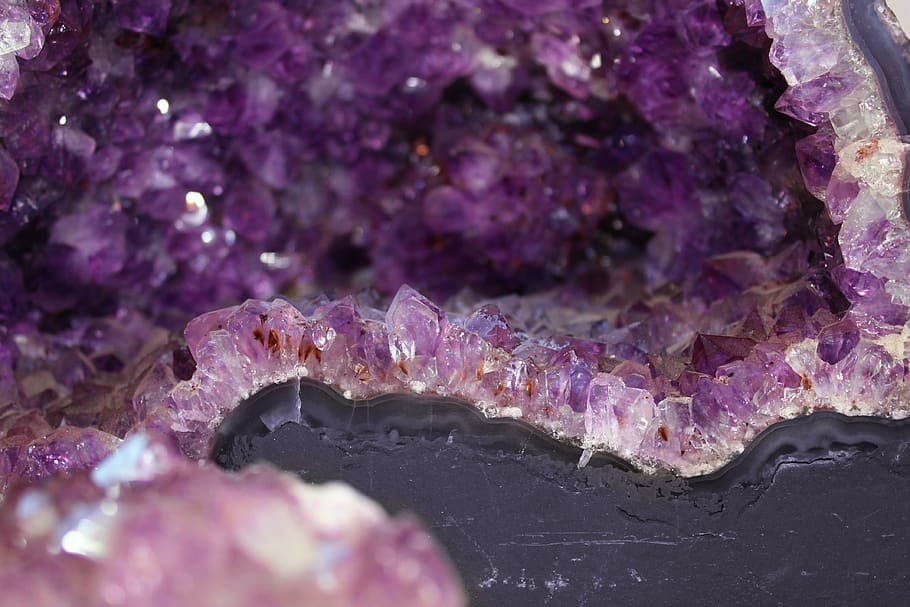 Amethyst HD, animal wildlife, geological, animal themes, shiny Free HD Wallpaper