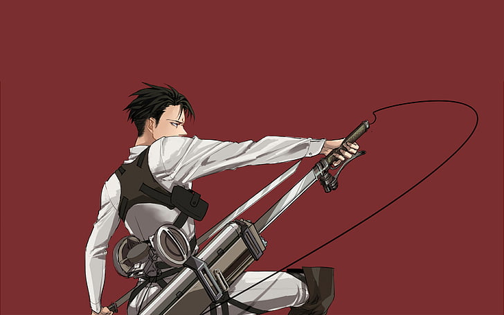 Anime Attack On Titan Levi, levi ackerman, anime, attack on titan