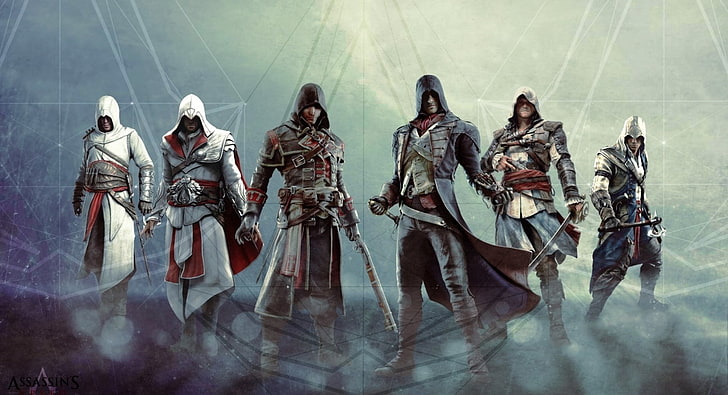 Assassin's Creed Rebellion Characters, altair, military, edward kenway, fighting Free HD Wallpaper