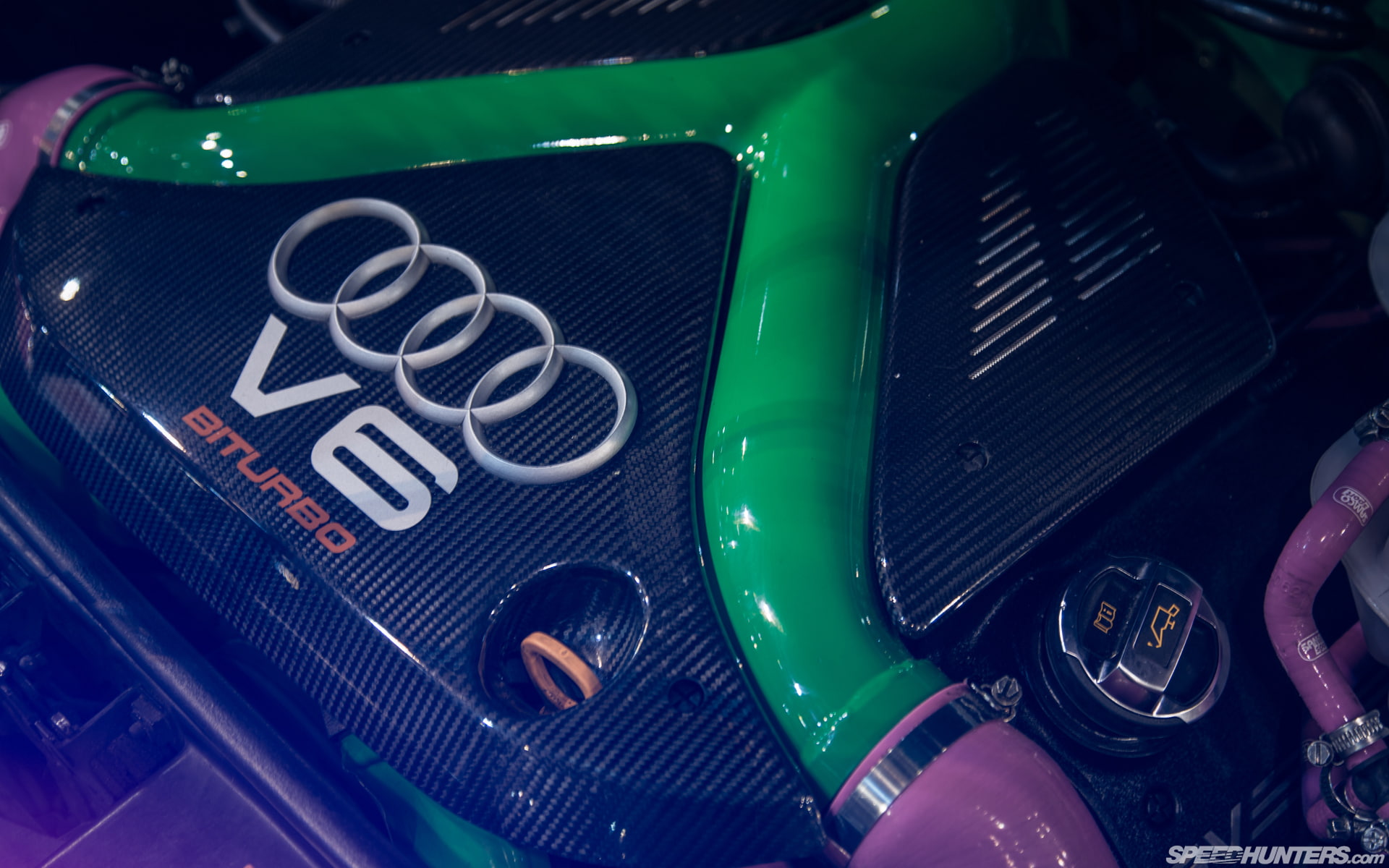 audi, engine, carbon, fiber