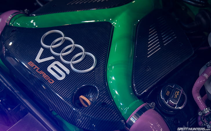 audi, engine, carbon, fiber Free HD Wallpaper