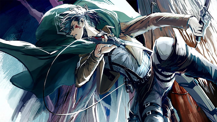 Captain Levi Art, attack on titan, levi ackerman, anime Free HD Wallpaper