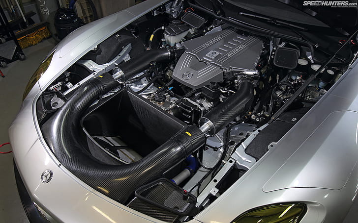 CLK GTR Engine, sls, fiber, carbon, engine