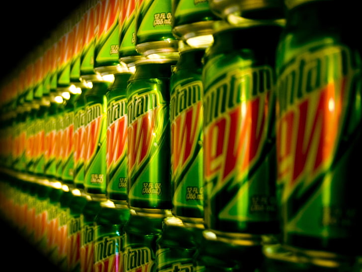 Diet Mountain Dew Can, bottle, multi colored, choice, drink Free HD Wallpaper