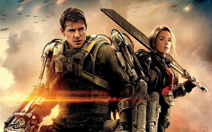 Edge of Tomorrow Aliens, emily blunt, film, edge of tomorrow, granite future acts Free HD Wallpaper