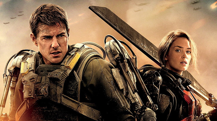 Edge of Tomorrow Rita, real people, movies, weapon, adult Free HD Wallpaper