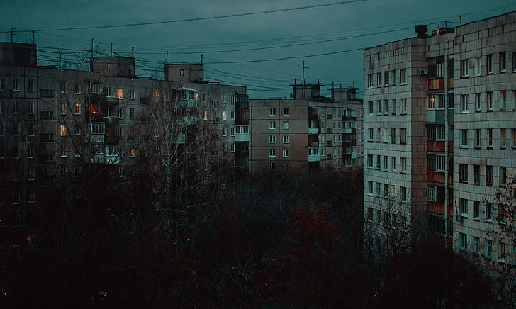 Edgy Red Aesthetic, fall, house, russia, city