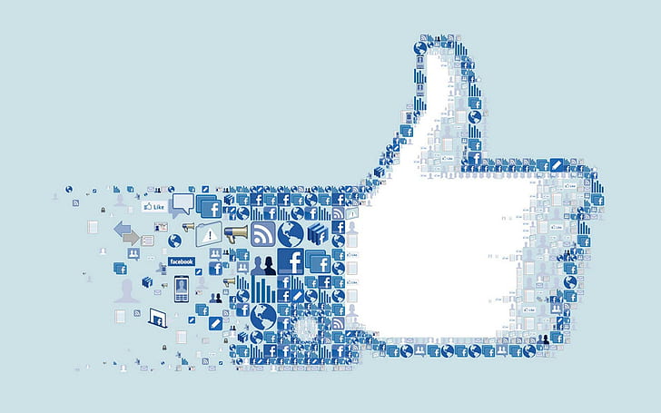 Facebook, facebook, like, icon, Free HD Wallpaper