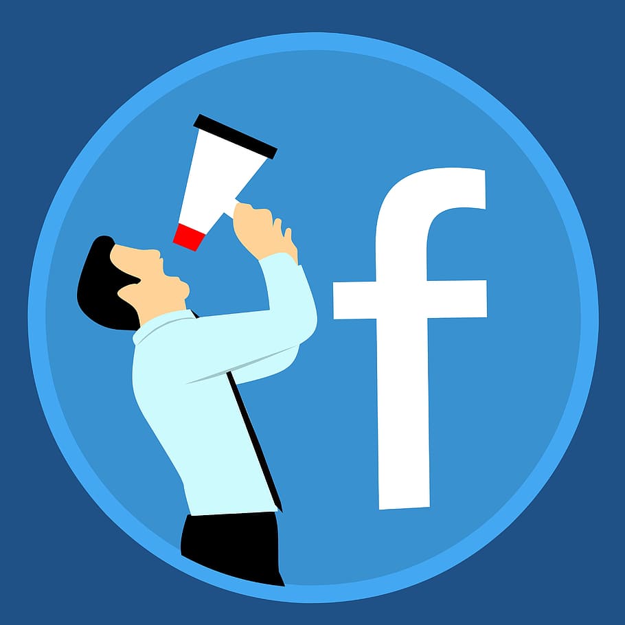 Facebook Logo White, social, business, indoors, ads
