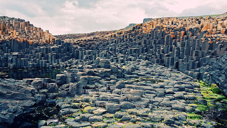 Giant's Causeway Northern Ireland, outdoors, stone wall, beauty in nature, built structure Free HD Wallpaper