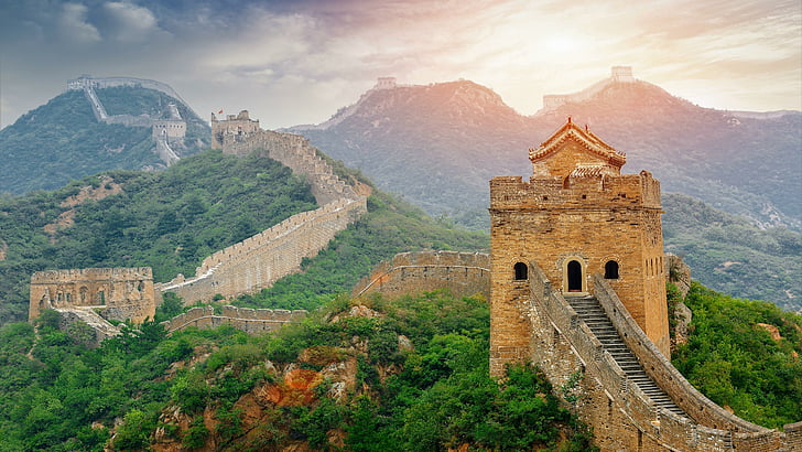 Great Wall of China Border, ancient, historic site, 5k uhd, historical Free HD Wallpaper