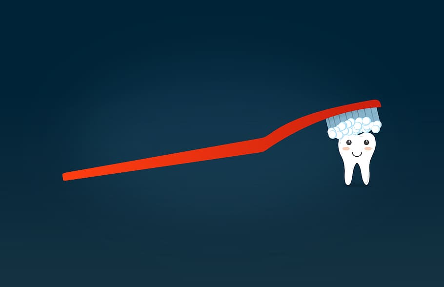 Happy Tooth Toothbrush, care, pain, orthodontic, character Free HD Wallpaper