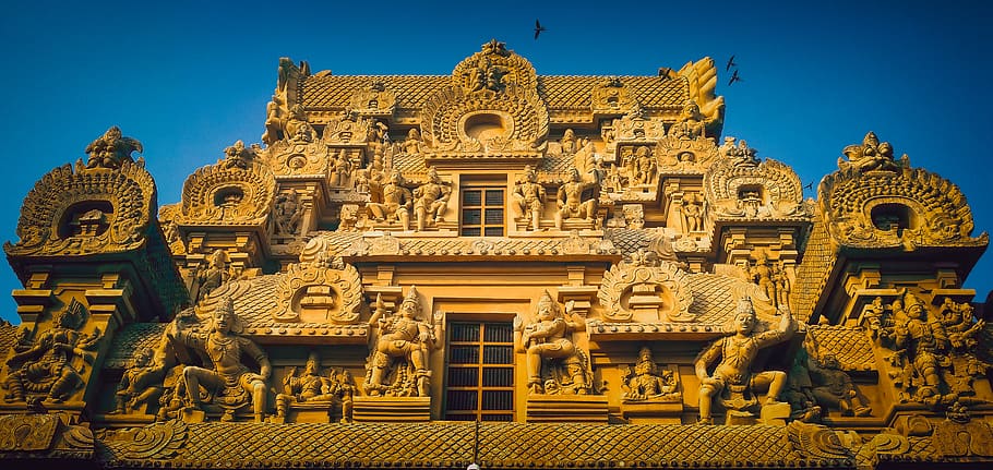 India Temple Architecture, building exterior, tamil, spirituality, cholan Free HD Wallpaper