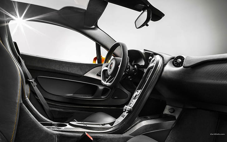 McLaren P1 Front, fiber, mclaren, carbon, light Free HD Wallpaper